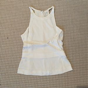 A.L.C. White silk tank blouse
